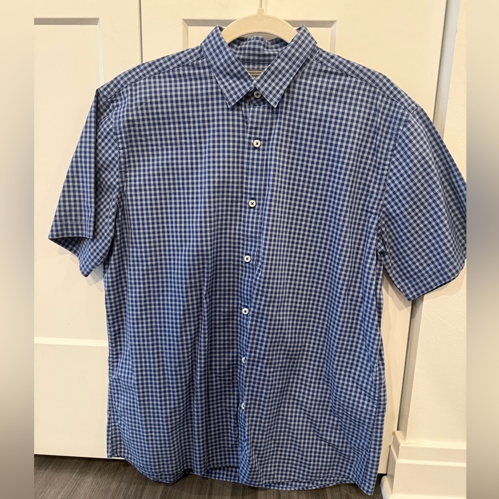 Men's Blue Checkered Shirt